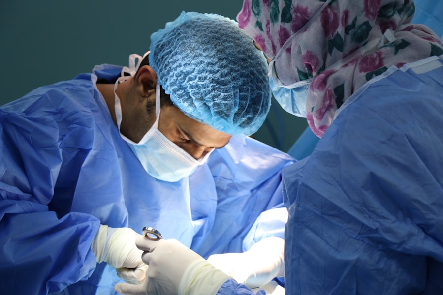 Surgeons using medical instruments